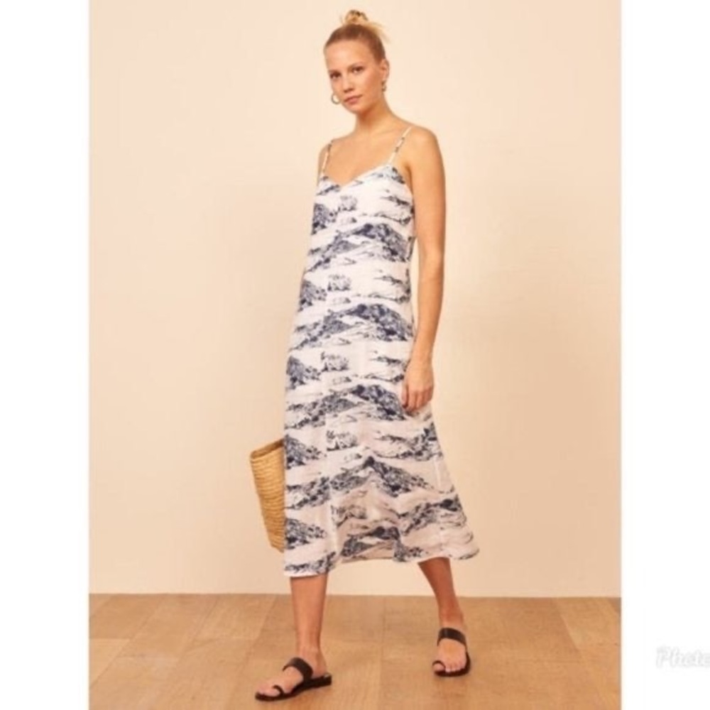 Reformation Gisele Corvina Linen dress